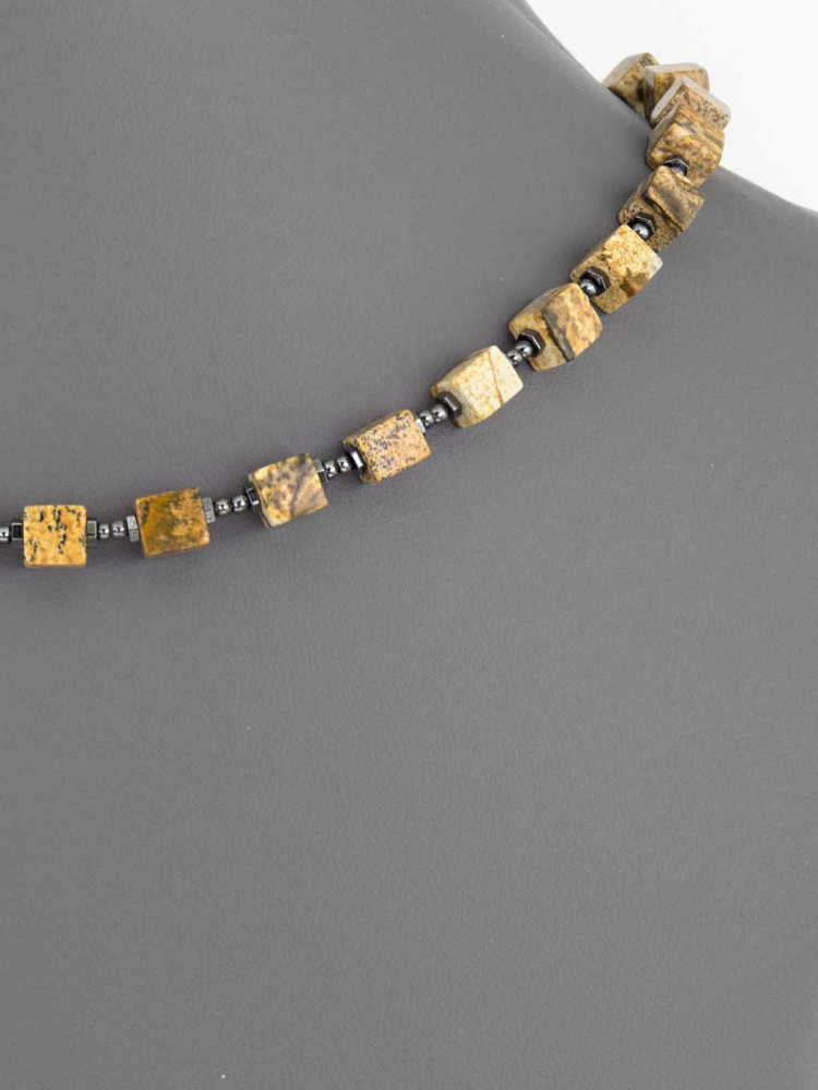 Бусы яшма "sahara" 45 см 01371