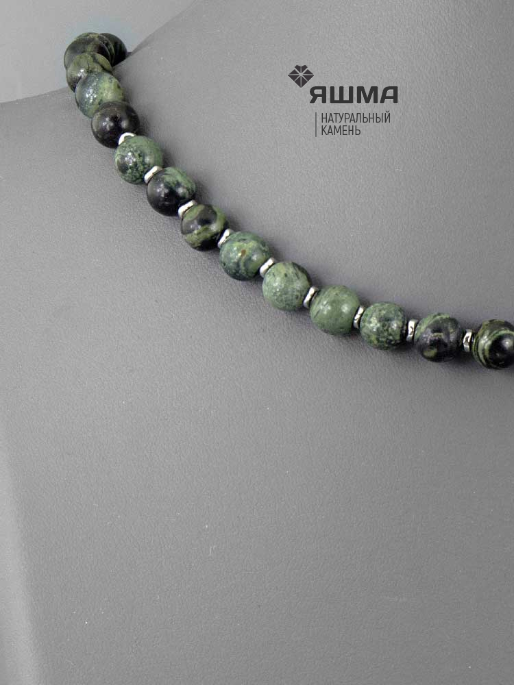 Бусы яшма "кабамба" (риолит) 47 см 03366